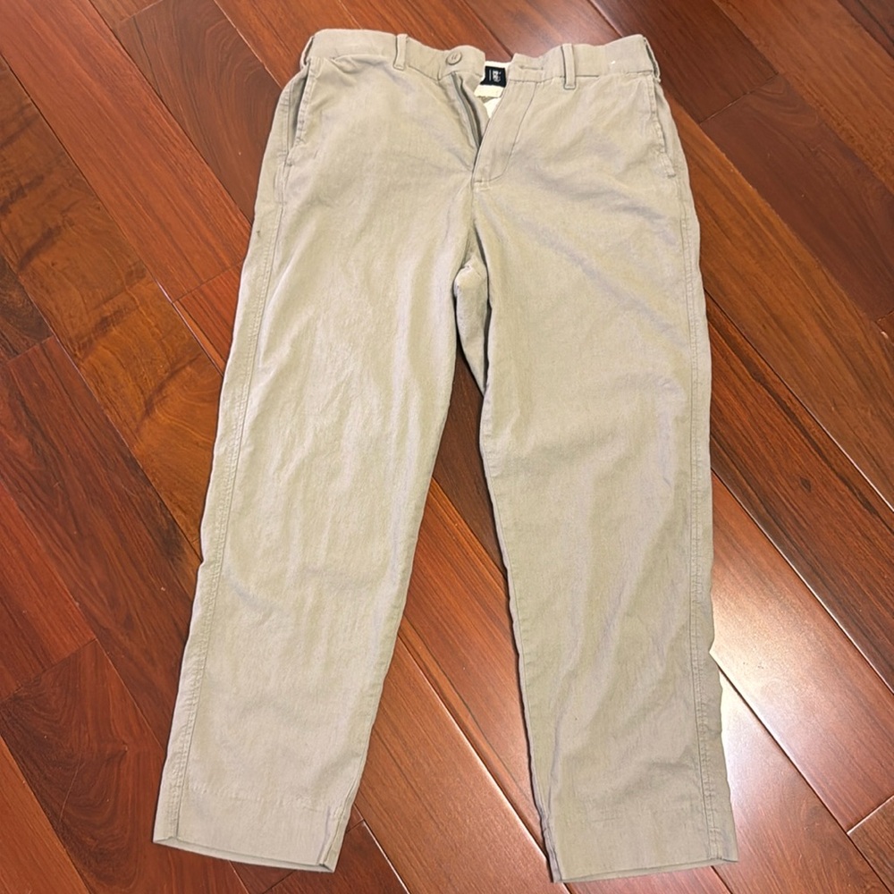 Abercrombie straight leg linen pants
